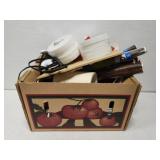 Box lot of misc DIY crafts paint and more