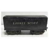 Vintage metal Lionel Scout training car