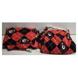 Lot of 2 Georgia state blankets
