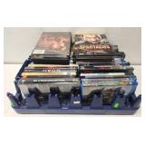Tray lot of misc dvds and blurays SEE DESC