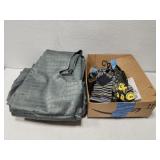 Size 42 mens suit and box of ties