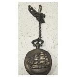 USS constitution style pocket watch