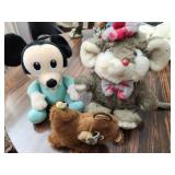 3 vintage stuffed animals