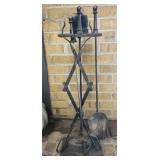 Vintage Forge fireplace tool set