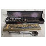 Misc sockets and ratchet wrench