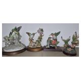 4 misc hummingbird figurines