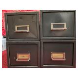 4 metal storge bins