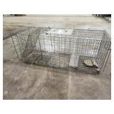 Large single door humane live animal trap