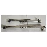 Two oxy-acetylene cutting torch handles