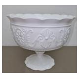 Vintage Milk Glass Pedestal Compote
