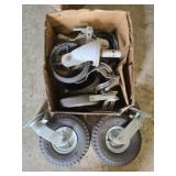 Lot of 6 large Caster wheels