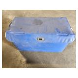 Vintage blue bag with misc books & more