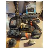 Batteries, chargers, drill and more!