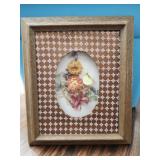 Framed dried flowers