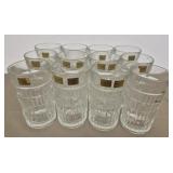 12 vintage 1980s Luminarc highball tumblers