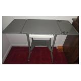 Metal grey table