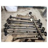 Pair of trailer axles SEE DESCRIPTION 12