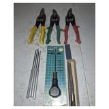 3 aviation snips awl and more