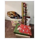 Estate lot of wrapping paper & more