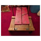 Vintage EZ seat rolling mechanic cart