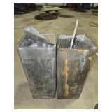 Lot of 2 metal boxes of welding sticks