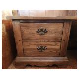 2 wooden night stands