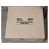 Brand New Broan 24 in Stainless Steel Oven Hood