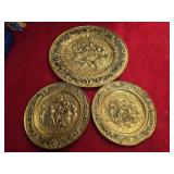 Lot of 3 metal wall decor