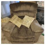 Recliner with pillows