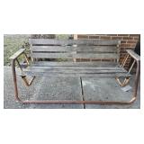 Wood and metal glider