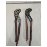 Lot of 2 Crescent  adjustable pliers