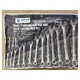 Allied 16 pc Combination Box & Open End Wrench Set