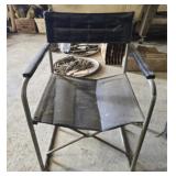 Leather like and aluminum chair