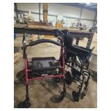 Wheelchair and walker