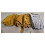 2 pairs of welding gloves and more