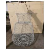 Metal Vintage Fishing Basket
