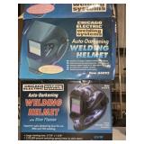 Lot of 2 Chicago Electric Welding Helmets in Boxes