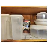 Shelf lot of Rubbermaid containers and More!