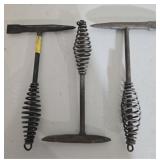 Lot of 3 welding hammers