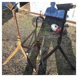 Pair of Metal Welding Tri Pod Stands