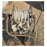 Heavy Duty Roll Around Metal Hose Reel Cart