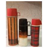 Vintage Thermos and Universal bottles
