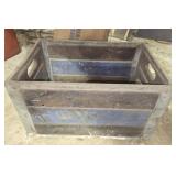 Vintage wood and metal crate