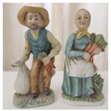 Set of 2 old couple decor