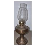 vintage hurricane-style oil lamp