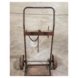 Solid steel welding cart