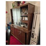 Mid century modern style China cabinet see desc