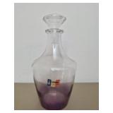 Parisienne purple glass decanter