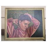 J Meyer Homemade oil on canvas painting