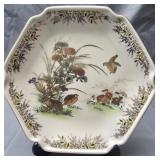 vintage Otagiri Japanese plate with stand